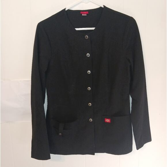 Dickies black long sleeved uniform  top. Size S - Picture 1 of 3